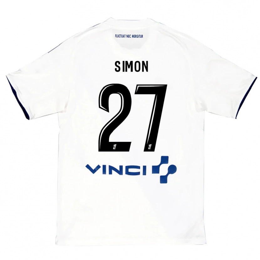 Danxen Kinder Moses Simon #27 Weiß Blau Auswärtstrikot Trikot 2025/26 T-Shirt Schweiz