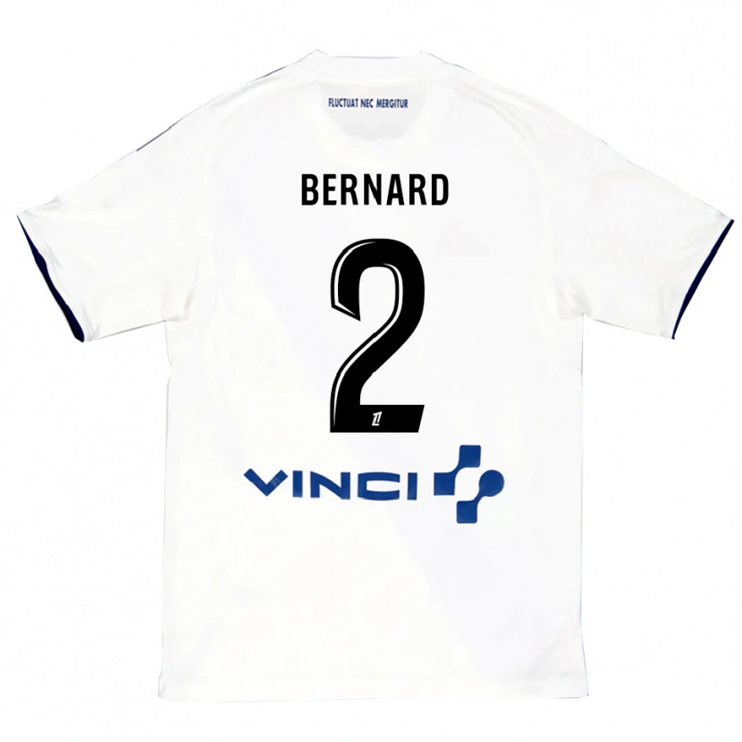 Danxen Kinder Sacha Bernard #2 Weiß Blau Auswärtstrikot Trikot 2025/26 T-Shirt Schweiz