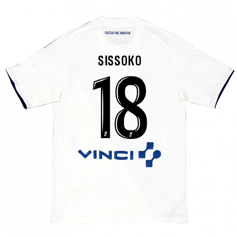 Danxen Kinder Omar Sissoko #18 Weiß Blau Auswärtstrikot Trikot 2025/26 T-Shirt Schweiz
