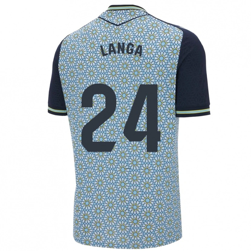 Danxen Kinder Bruno Langa #24 Blau Marine Auswärtstrikot Trikot 2025/26 T-Shirt Schweiz