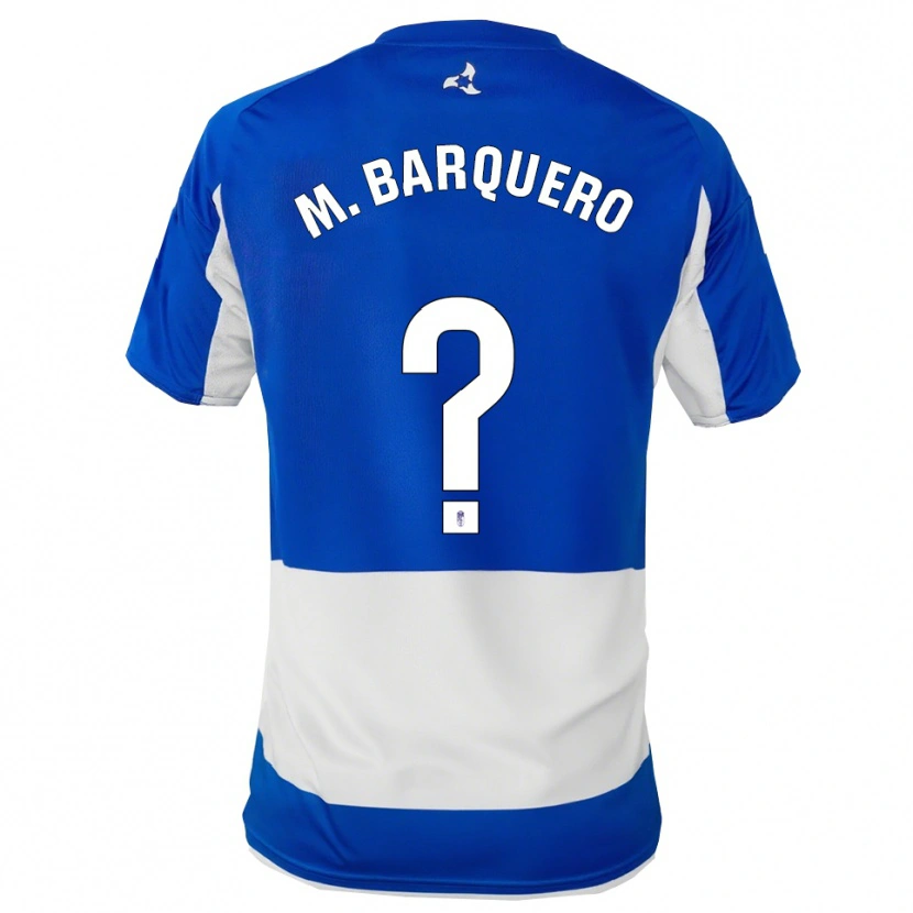 Danxen Kinder María Barquero Gutierrez #0 Blau Weiß Auswärtstrikot Trikot 2025/26 T-Shirt Schweiz