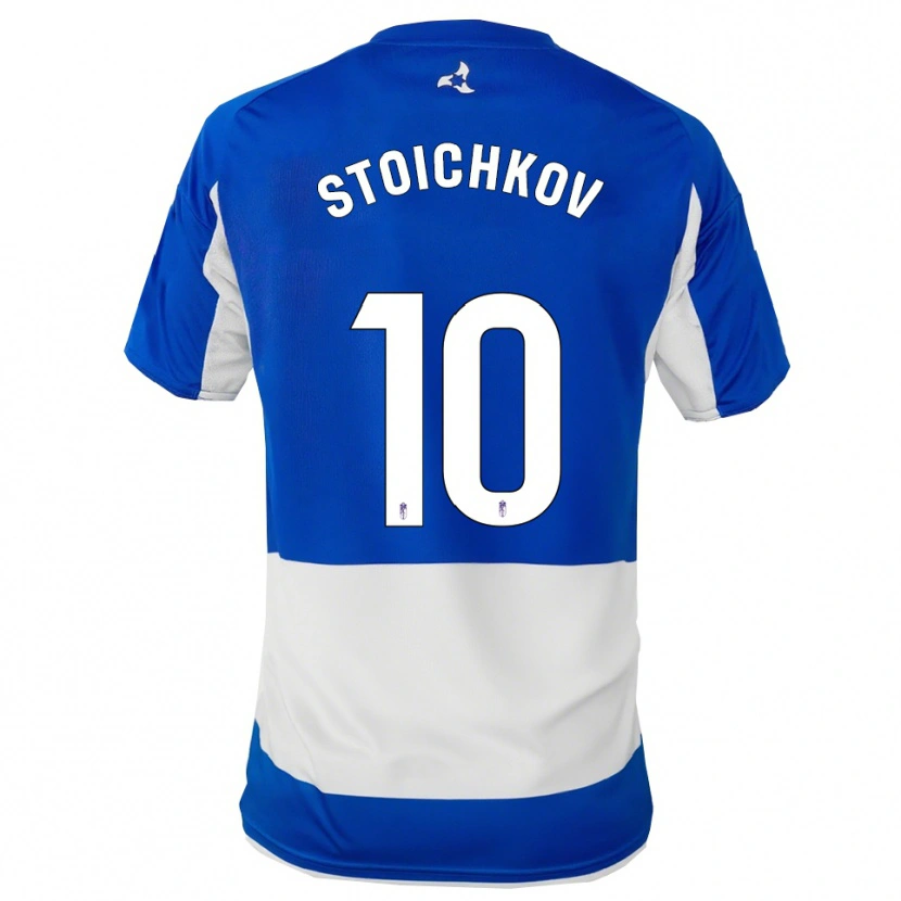 Danxen Kinder Stoichkov #10 Blau Weiß Auswärtstrikot Trikot 2025/26 T-Shirt Schweiz