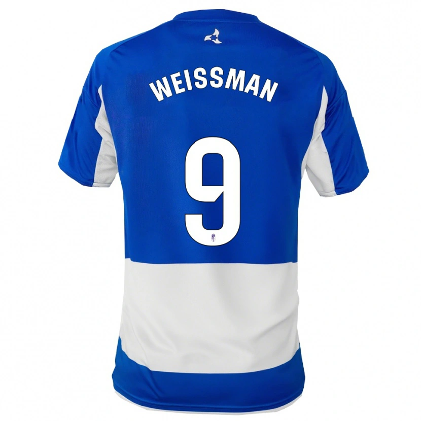 Danxen Kinder Shon Weissman #9 Blau Weiß Auswärtstrikot Trikot 2025/26 T-Shirt Schweiz