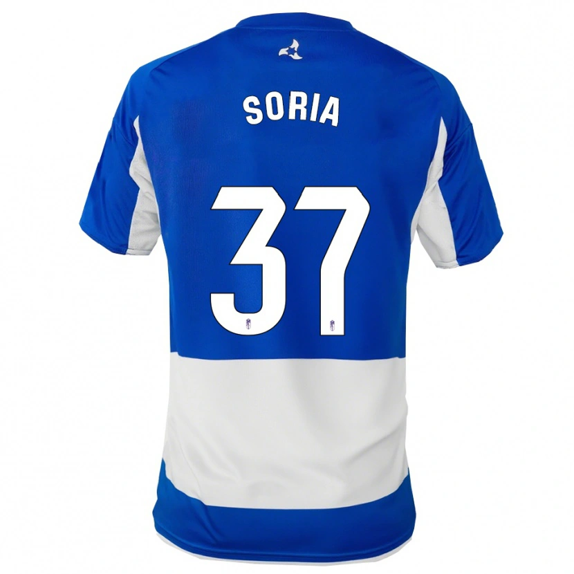 Danxen Kinder Carlos Soria #37 Blau Weiß Auswärtstrikot Trikot 2025/26 T-Shirt Schweiz