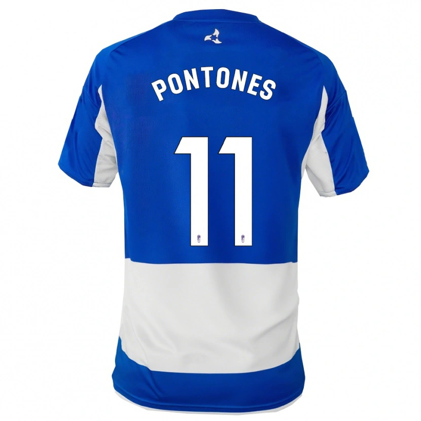 Danxen Kinder Juan Carlos Pontones #11 Blau Weiß Auswärtstrikot Trikot 2025/26 T-Shirt Schweiz