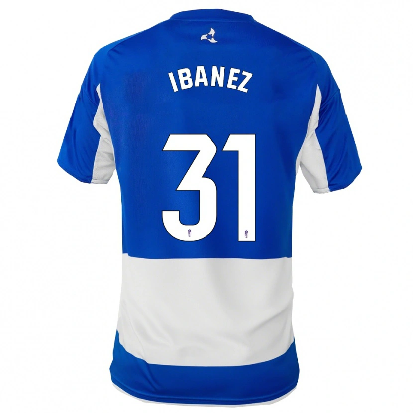 Danxen Kinder Alba Ibáñez #31 Blau Weiß Auswärtstrikot Trikot 2025/26 T-Shirt Schweiz