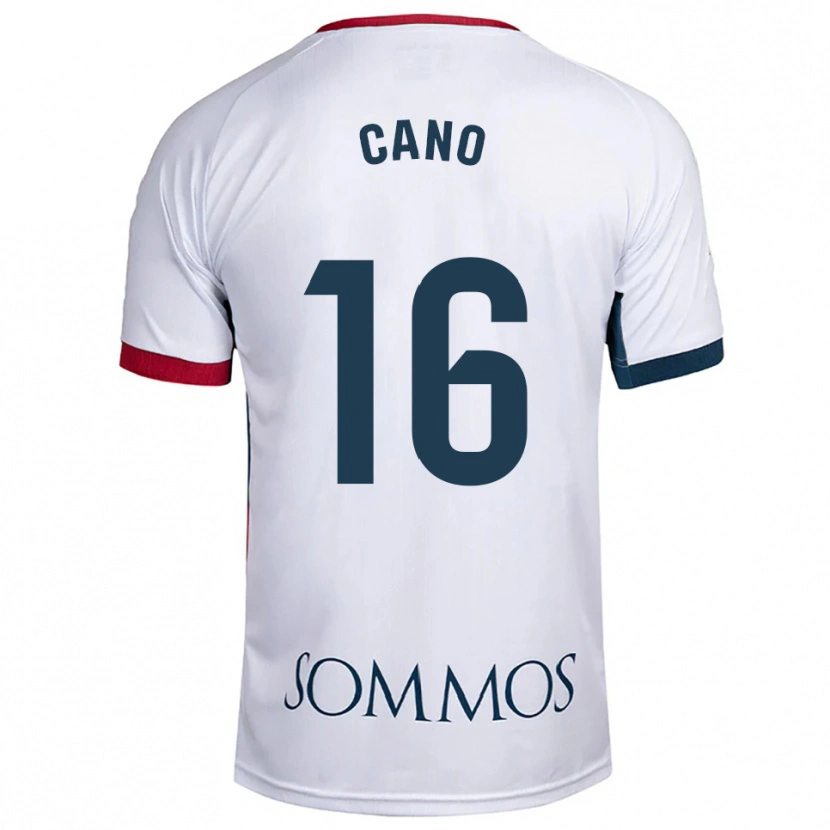 Danxen Kinder Juan Cano #16 Weiß Rot Auswärtstrikot Trikot 2025/26 T-Shirt Schweiz