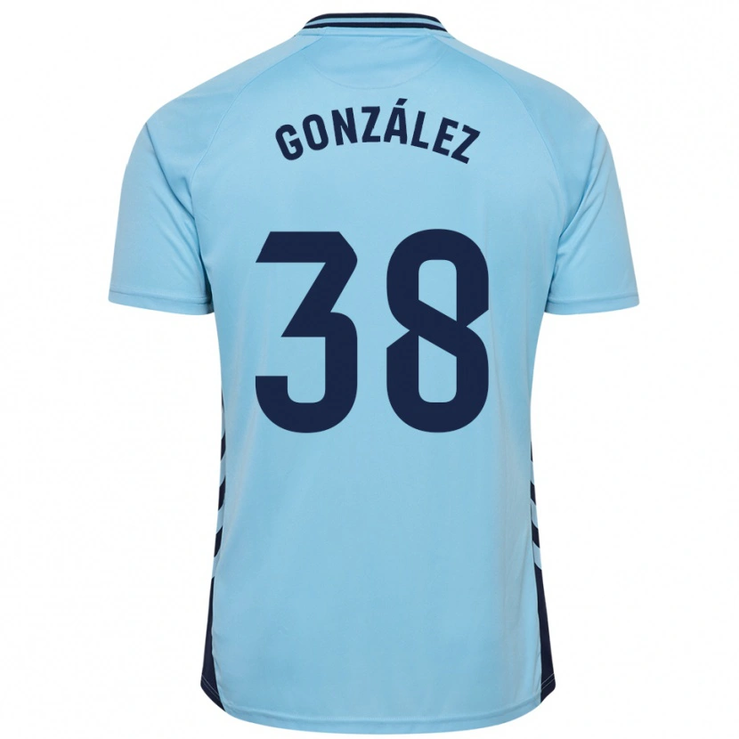 Danxen Kinder Josito González #38 Himmelblau Auswärtstrikot Trikot 2025/26 T-Shirt Schweiz