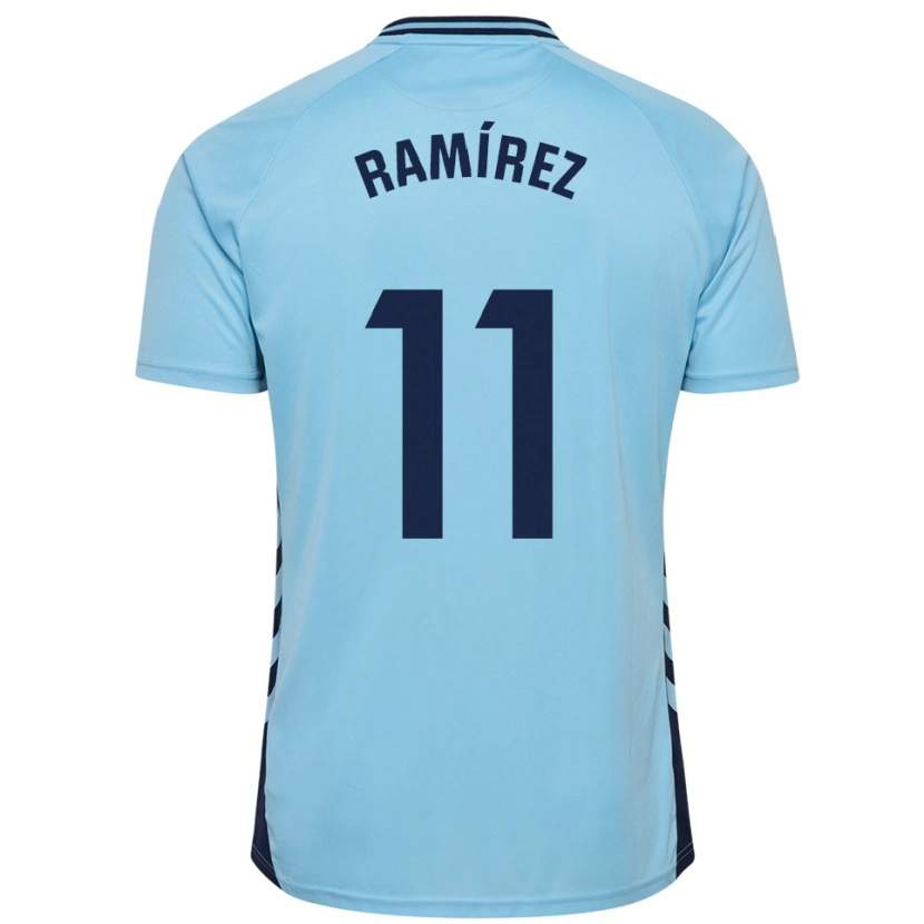 Danxen Kinder Benito Ramírez #11 Himmelblau Auswärtstrikot Trikot 2025/26 T-Shirt Schweiz