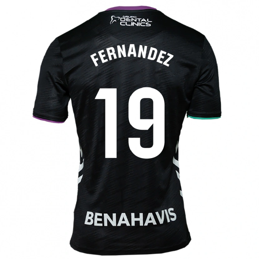 Danxen Kinder Raúl Fernández #19 Schwarz Lila Grün Auswärtstrikot Trikot 2025/26 T-Shirt Schweiz