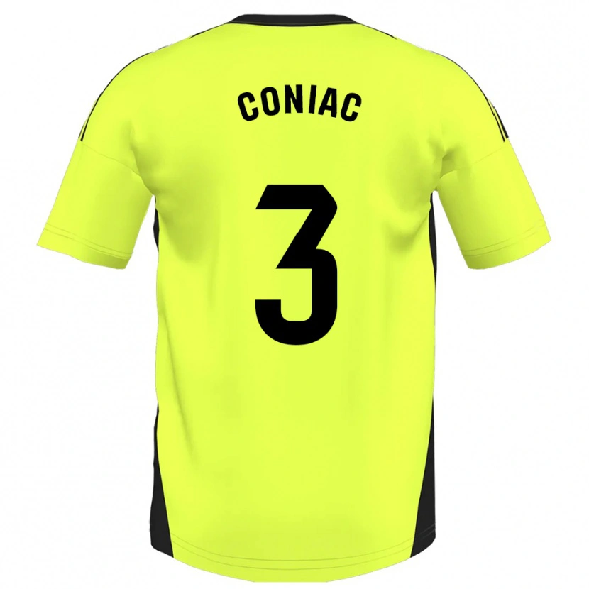 Danxen Kinder Edu Coniac #3 Fluoreszierendes Gelb Auswärtstrikot Trikot 2025/26 T-Shirt Schweiz