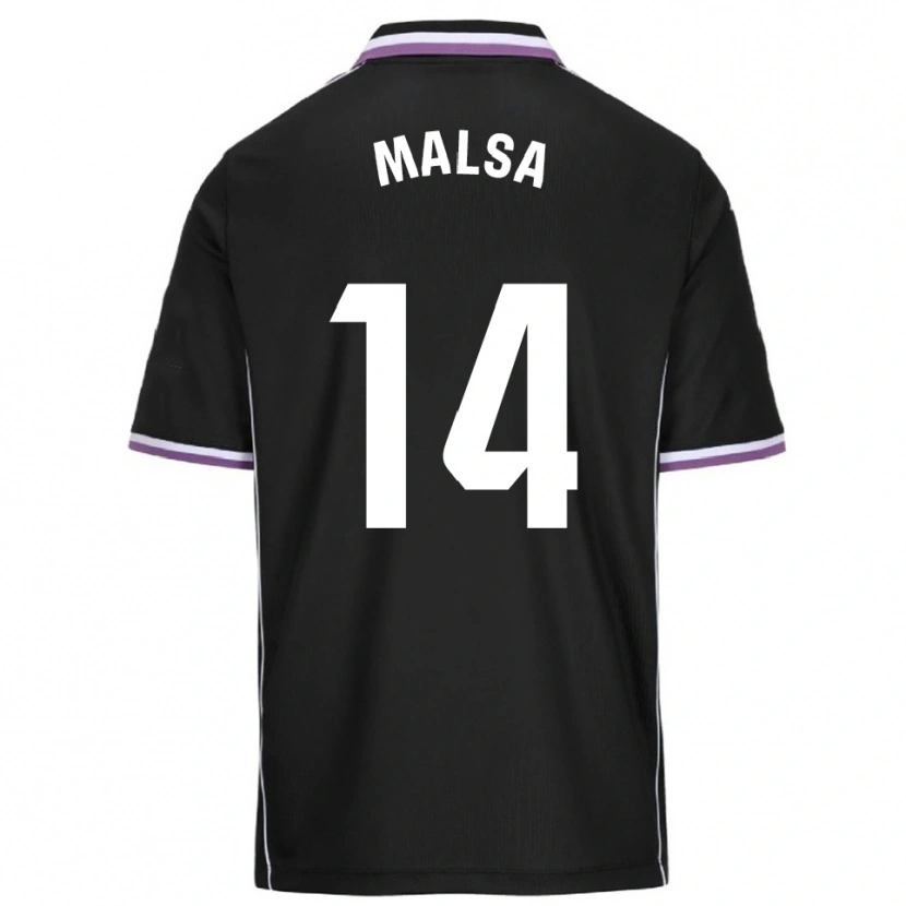 Danxen Kinder Mickaël Malsa #14 Lila Schwarz Auswärtstrikot Trikot 2025/26 T-Shirt Schweiz