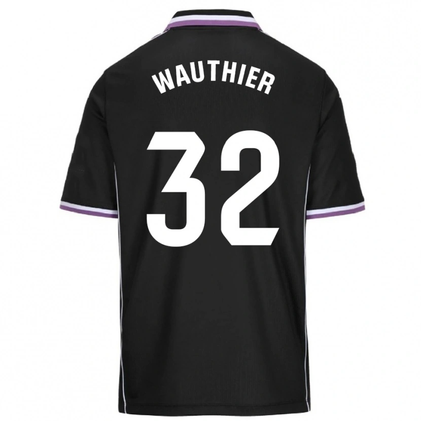 Danxen Kinder Hugo Wauthier #32 Lila Schwarz Auswärtstrikot Trikot 2025/26 T-Shirt Schweiz