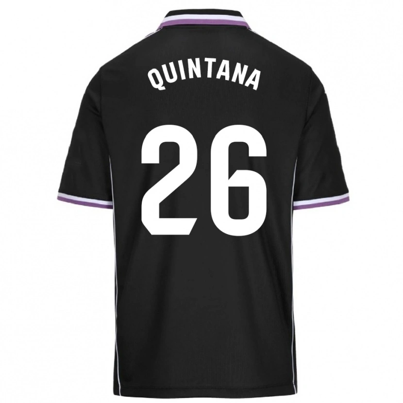 Danxen Kinder Alberto Quintana #26 Lila Schwarz Auswärtstrikot Trikot 2025/26 T-Shirt Schweiz