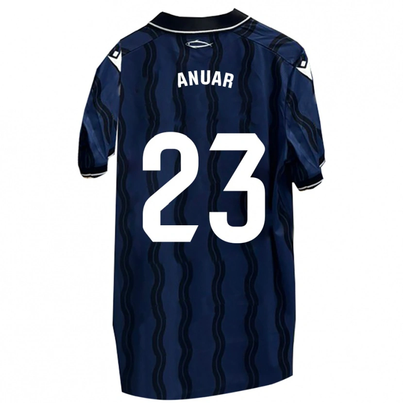 Danxen Kinder Anuar #23 Dunkelblau Schwarz Auswärtstrikot Trikot 2025/26 T-Shirt Schweiz