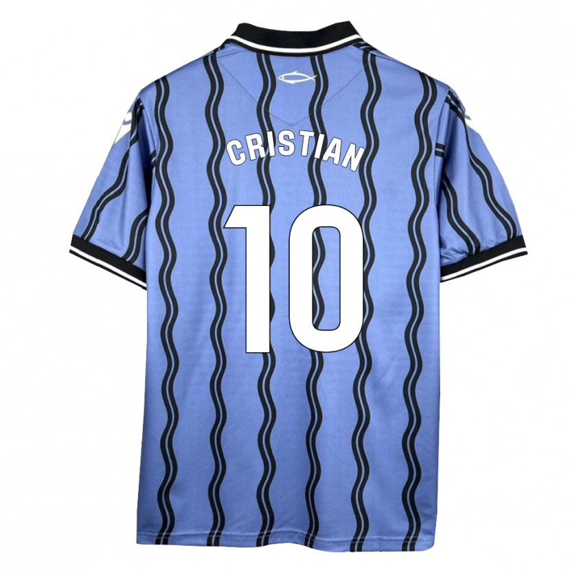Danxen Kinder Cristian Rodríguez #10 Dunkelblau Schwarz Auswärtstrikot Trikot 2025/26 T-Shirt Schweiz