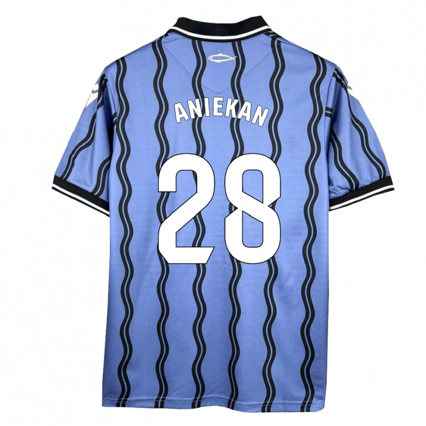 Danxen Kinder Bless Aniekan #28 Dunkelblau Schwarz Auswärtstrikot Trikot 2025/26 T-Shirt Schweiz