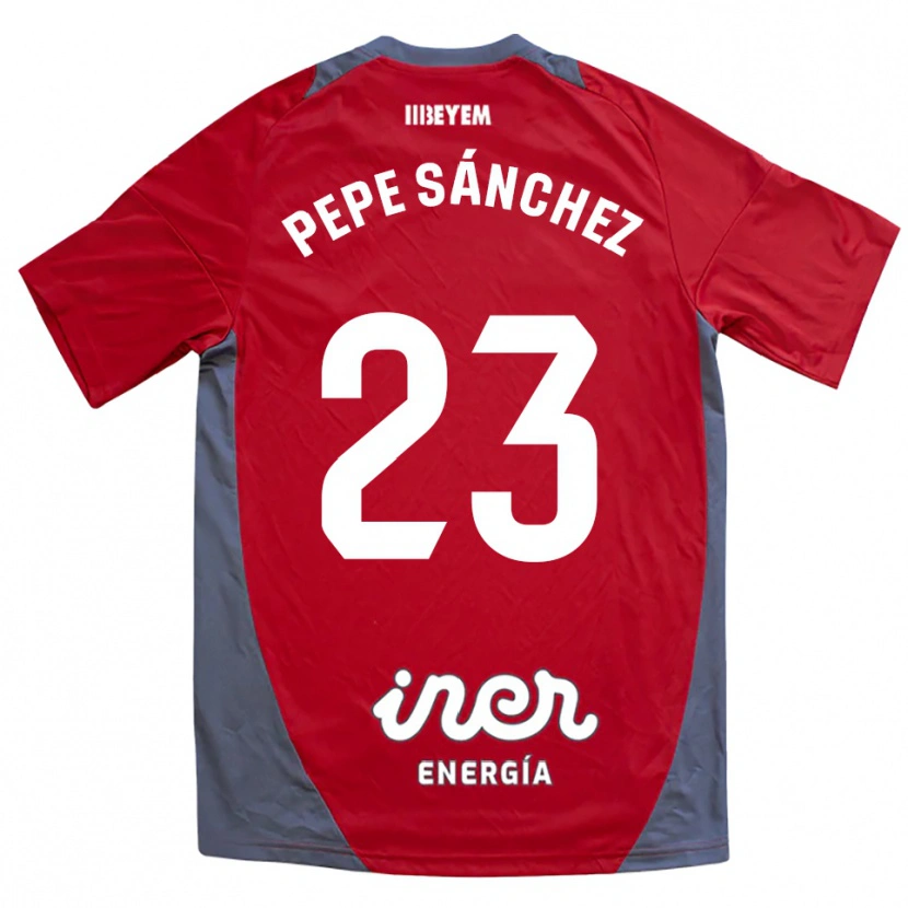 Danxen Kinder Pepe Sánchez #23 Rot Grau Auswärtstrikot Trikot 2025/26 T-Shirt Schweiz