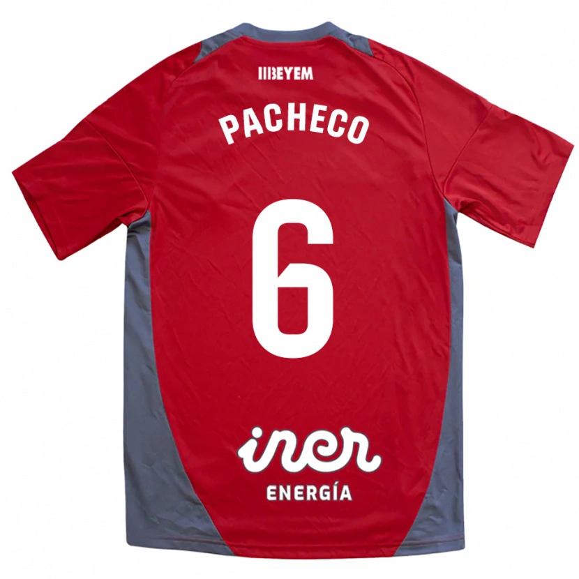 Danxen Kinder Antonio Pacheco #6 Rot Grau Auswärtstrikot Trikot 2025/26 T-Shirt Schweiz