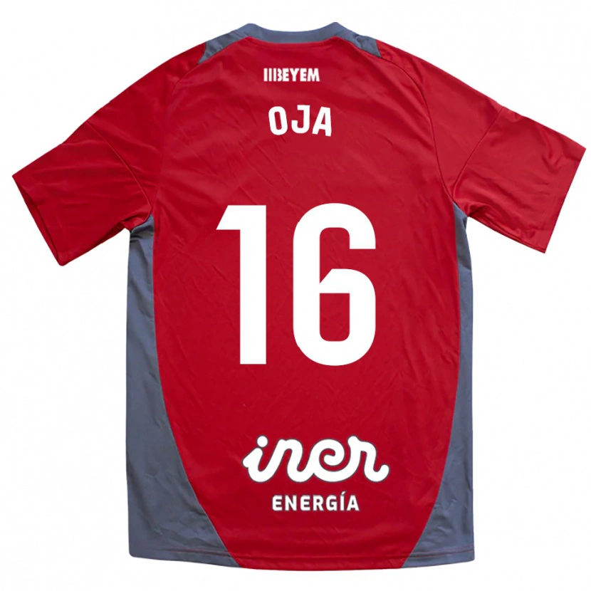 Danxen Kinder Johannes Oja #16 Rot Grau Auswärtstrikot Trikot 2025/26 T-Shirt Schweiz