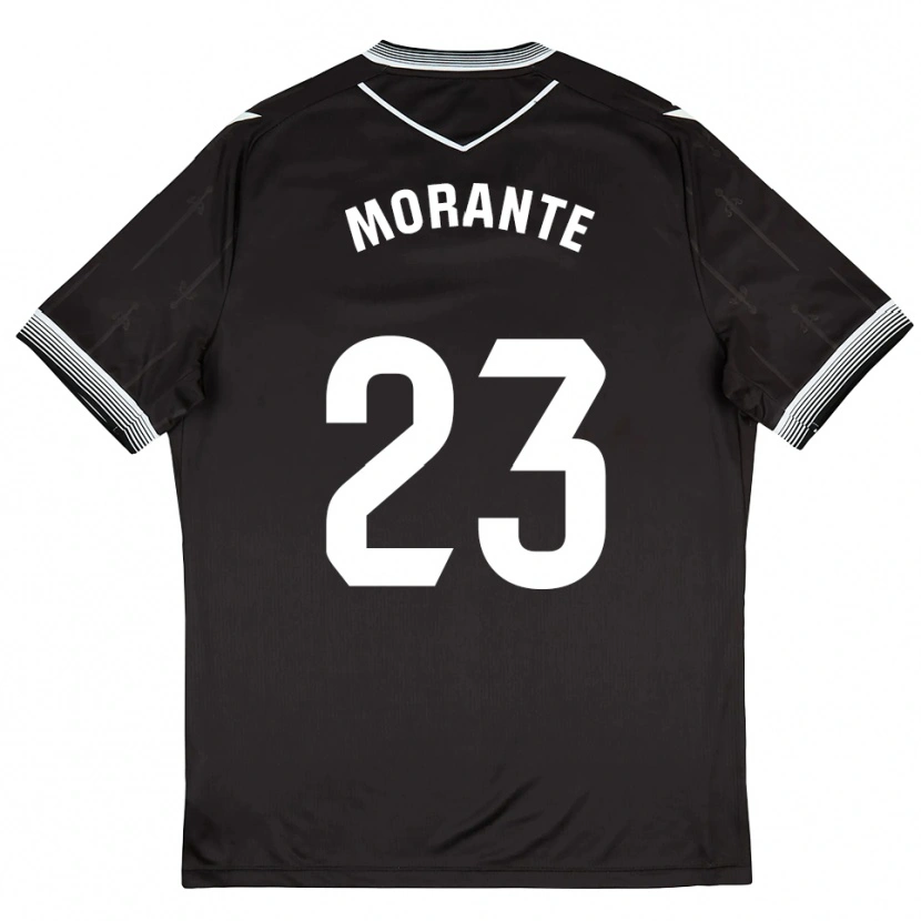 Danxen Kinder Iván Morante #23 Schwarz Weiß Auswärtstrikot Trikot 2025/26 T-Shirt Schweiz