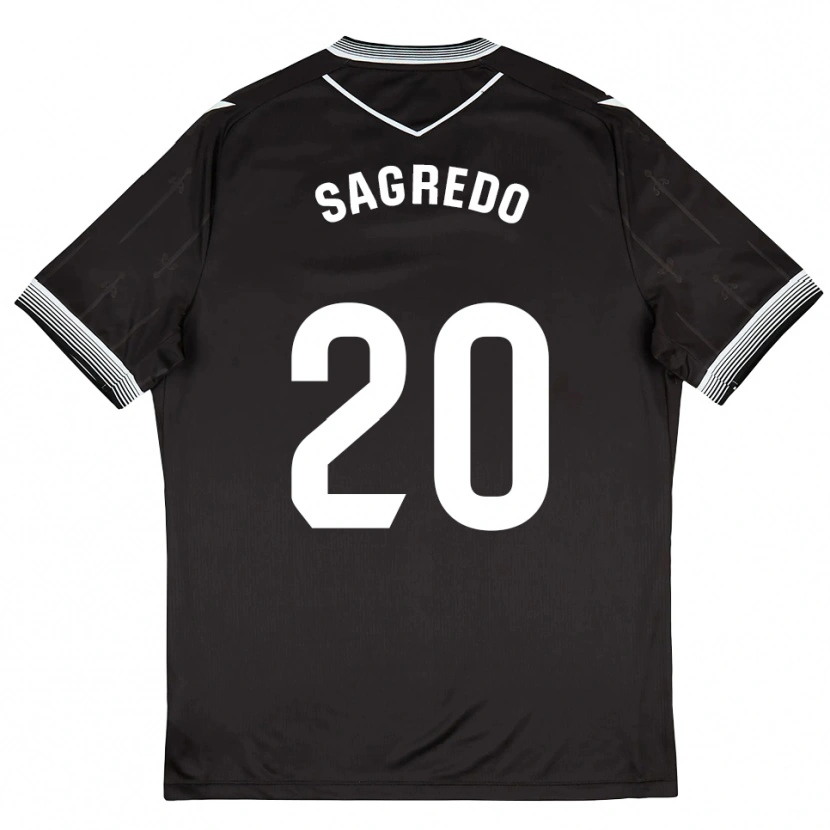 Danxen Kinder Pablo Sagredo #20 Schwarz Weiß Auswärtstrikot Trikot 2025/26 T-Shirt Schweiz