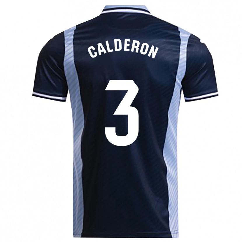 Danxen Kinder José Calderón #3 Marine Himmelblau Auswärtstrikot Trikot 2025/26 T-Shirt Schweiz