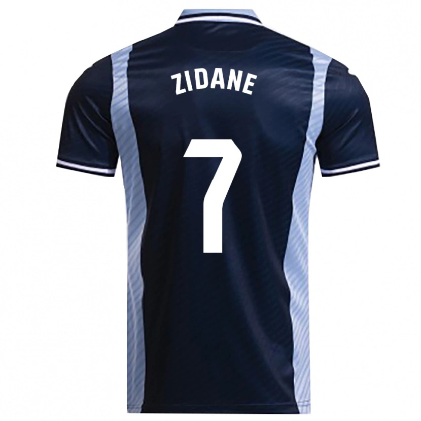 Danxen Kinder Théo Zidane #7 Marine Himmelblau Auswärtstrikot Trikot 2025/26 T-Shirt Schweiz