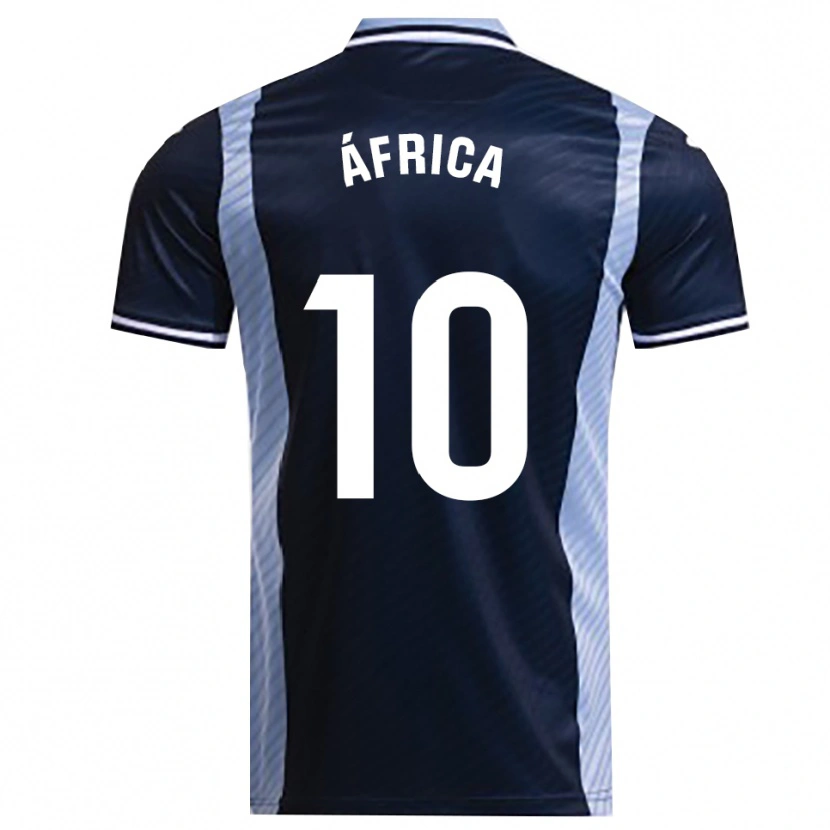 Danxen Kinder África Roldán Ramirez #10 Marine Himmelblau Auswärtstrikot Trikot 2025/26 T-Shirt Schweiz