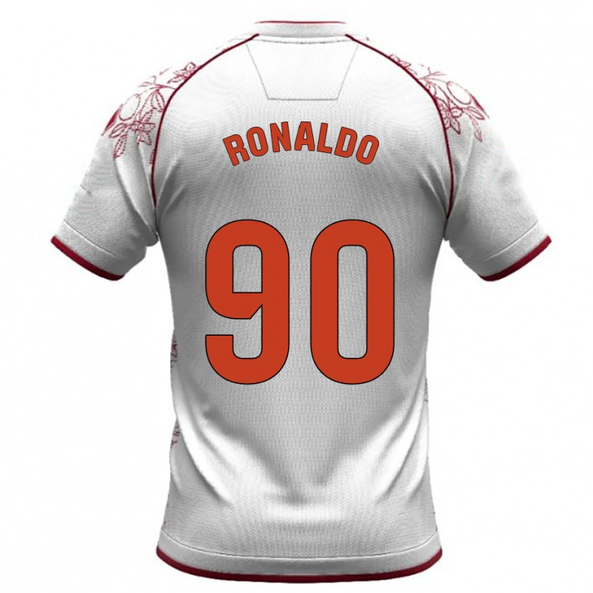 Danxen Kinder Ronaldo #90 Weiß Burgunderrot Auswärtstrikot Trikot 2025/26 T-Shirt Schweiz