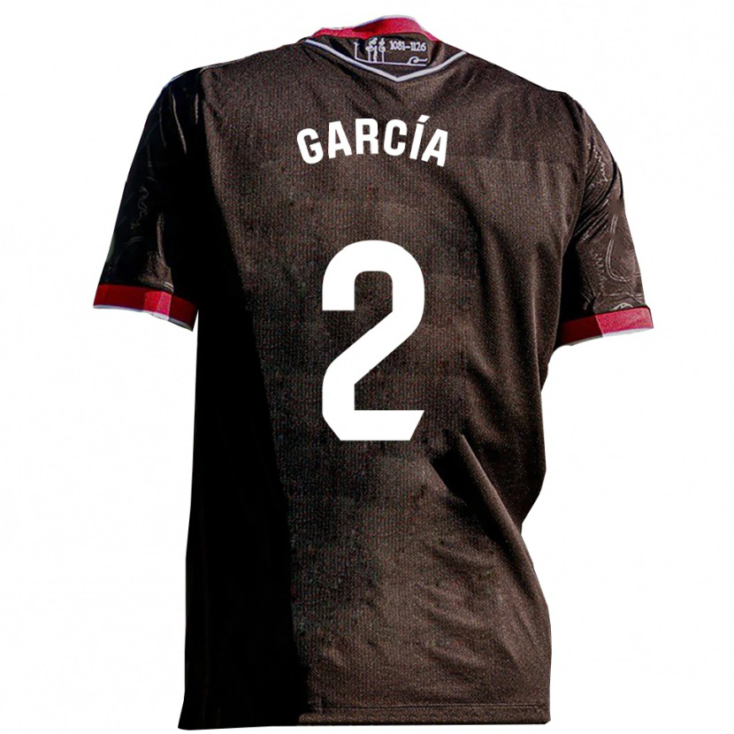 Danxen Kinder Víctor García #2 Schwarz Rot Auswärtstrikot Trikot 2025/26 T-Shirt Schweiz