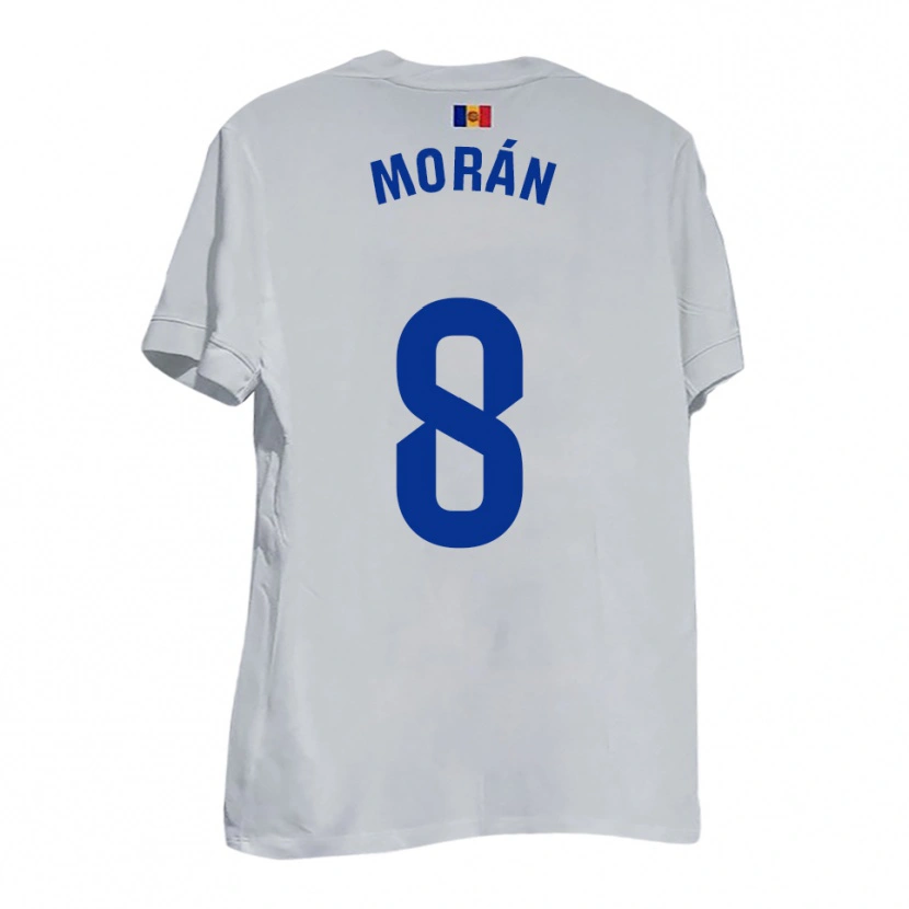 Danxen Kinder Erik Morán #8 Weiß Blau Gelb Auswärtstrikot Trikot 2025/26 T-Shirt Schweiz