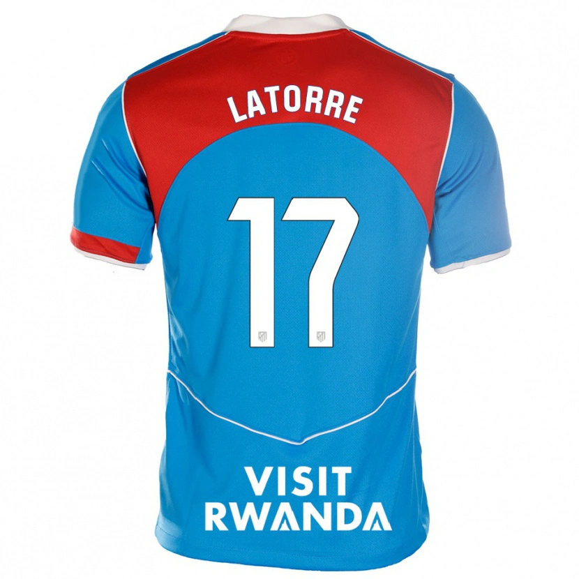 Danxen Kinder Barbara Latorre #17 Blau Weiß Ausweichtrikot Trikot 2025/26 T-Shirt Schweiz