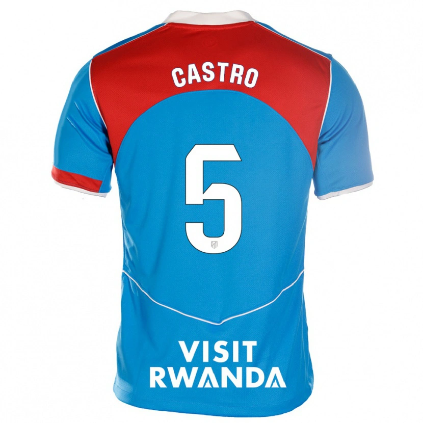 Danxen Kinder Oscar Castro #5 Blau Weiß Ausweichtrikot Trikot 2025/26 T-Shirt Schweiz