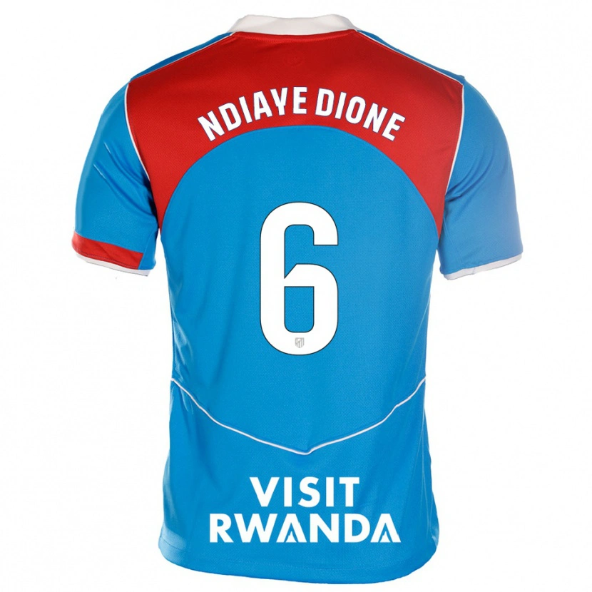 Danxen Kinder Assane Ndiaye Dione #6 Blau Weiß Ausweichtrikot Trikot 2025/26 T-Shirt Schweiz