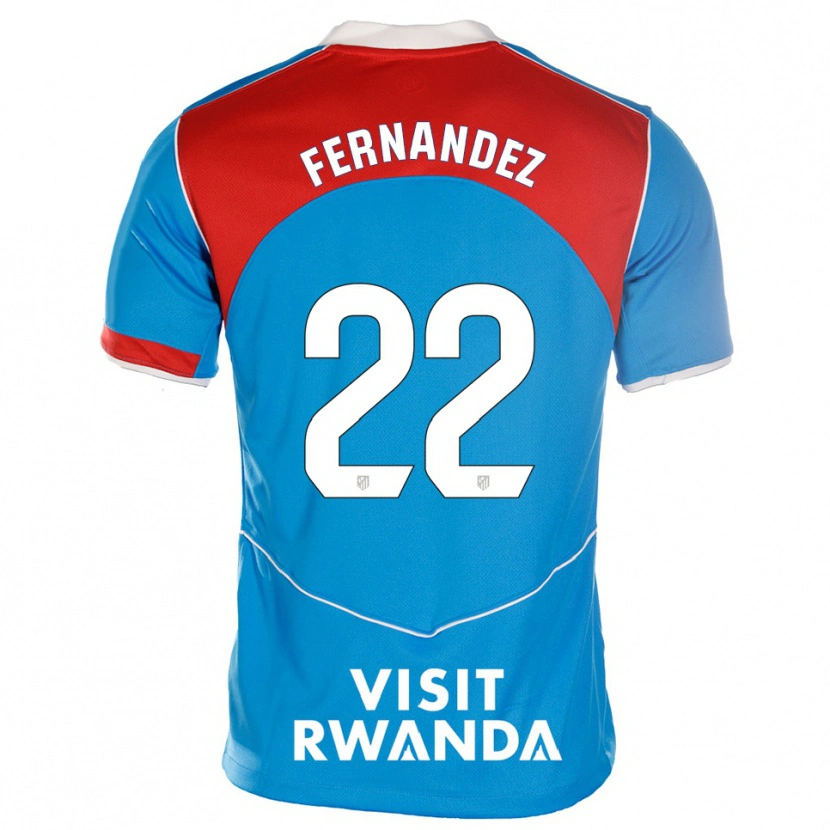 Danxen Kinder David Fernández #22 Blau Weiß Ausweichtrikot Trikot 2025/26 T-Shirt Schweiz