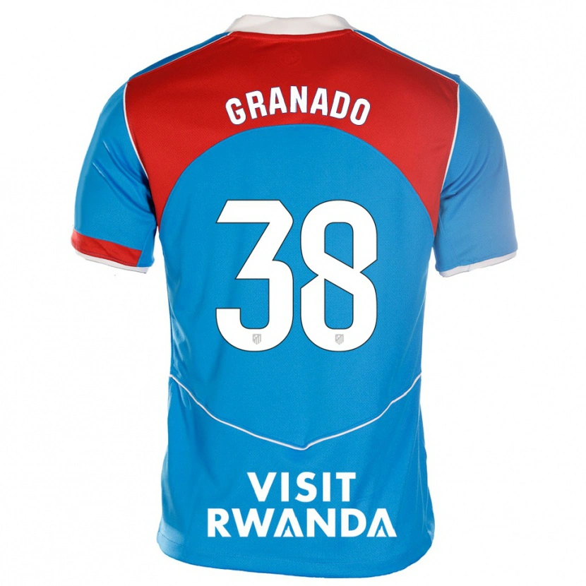 Danxen Kinder Adrian Granado #38 Blau Weiß Ausweichtrikot Trikot 2025/26 T-Shirt Schweiz