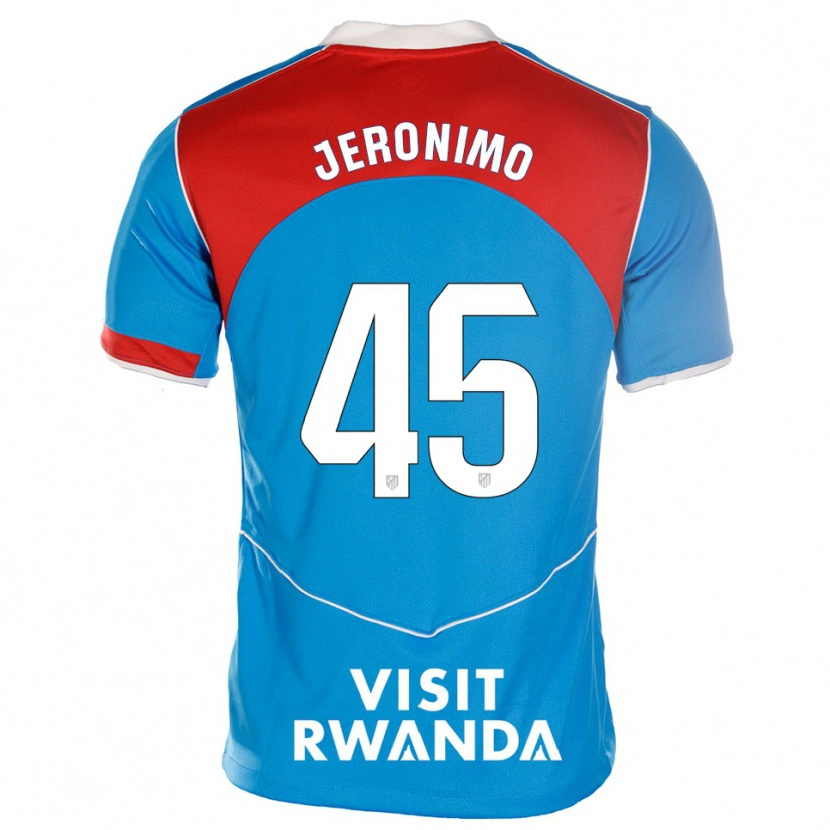 Danxen Kinder Isaiah Jeronimo #45 Blau Weiß Ausweichtrikot Trikot 2025/26 T-Shirt Schweiz