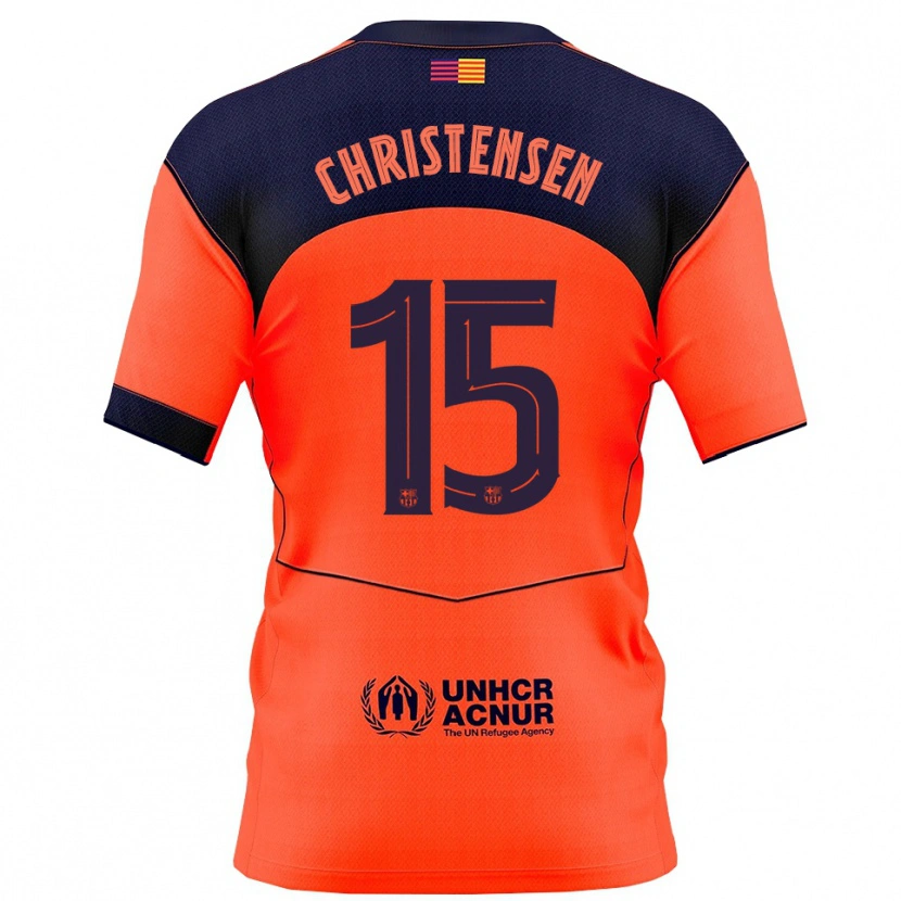 Danxen Kinder Andreas Christensen #15 Orange Marine Ausweichtrikot Trikot 2025/26 T-Shirt Schweiz