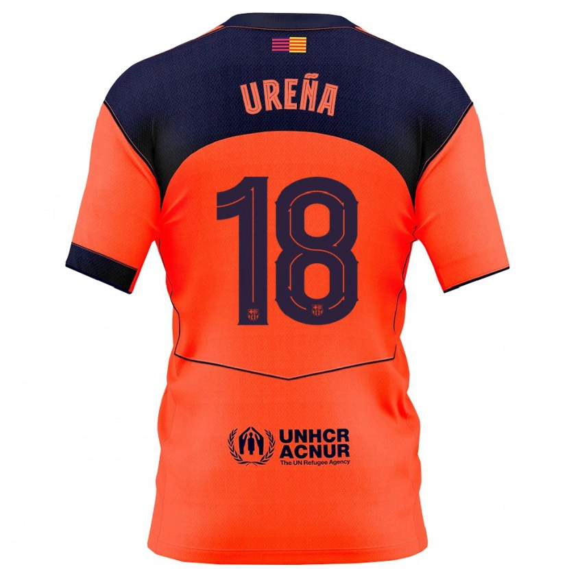 Danxen Kinder Óscar Ureña #18 Orange Marine Ausweichtrikot Trikot 2025/26 T-Shirt Schweiz