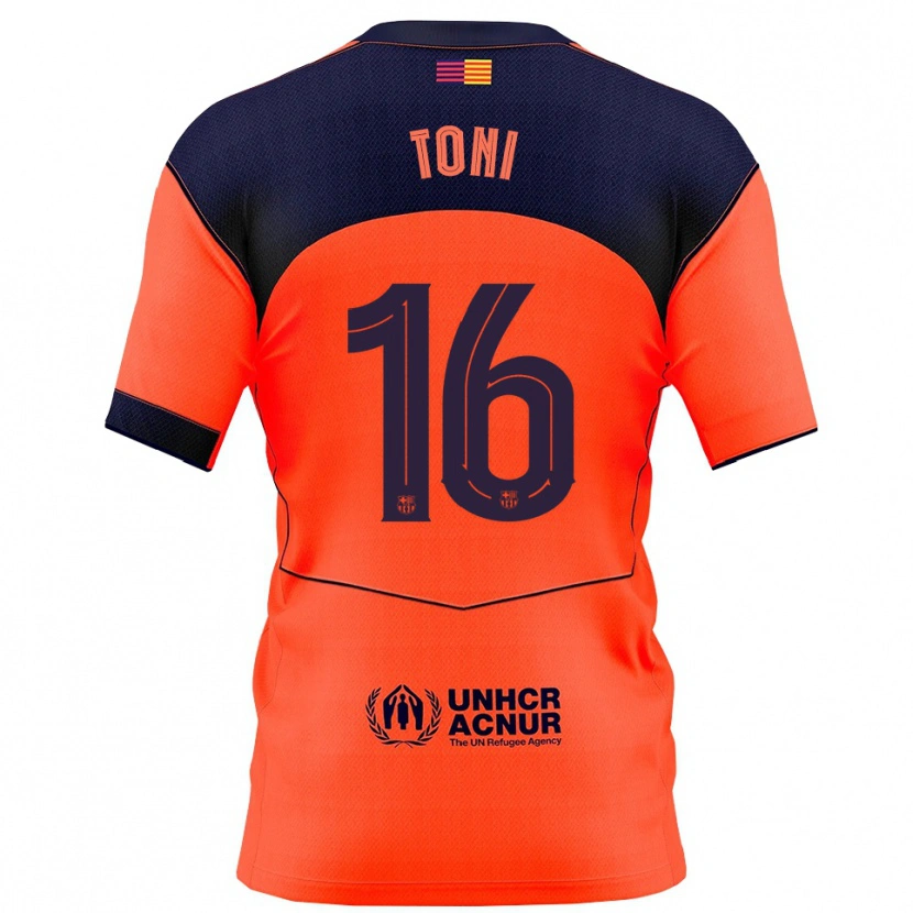 Danxen Kinder Toni Fernández #16 Orange Marine Ausweichtrikot Trikot 2025/26 T-Shirt Schweiz
