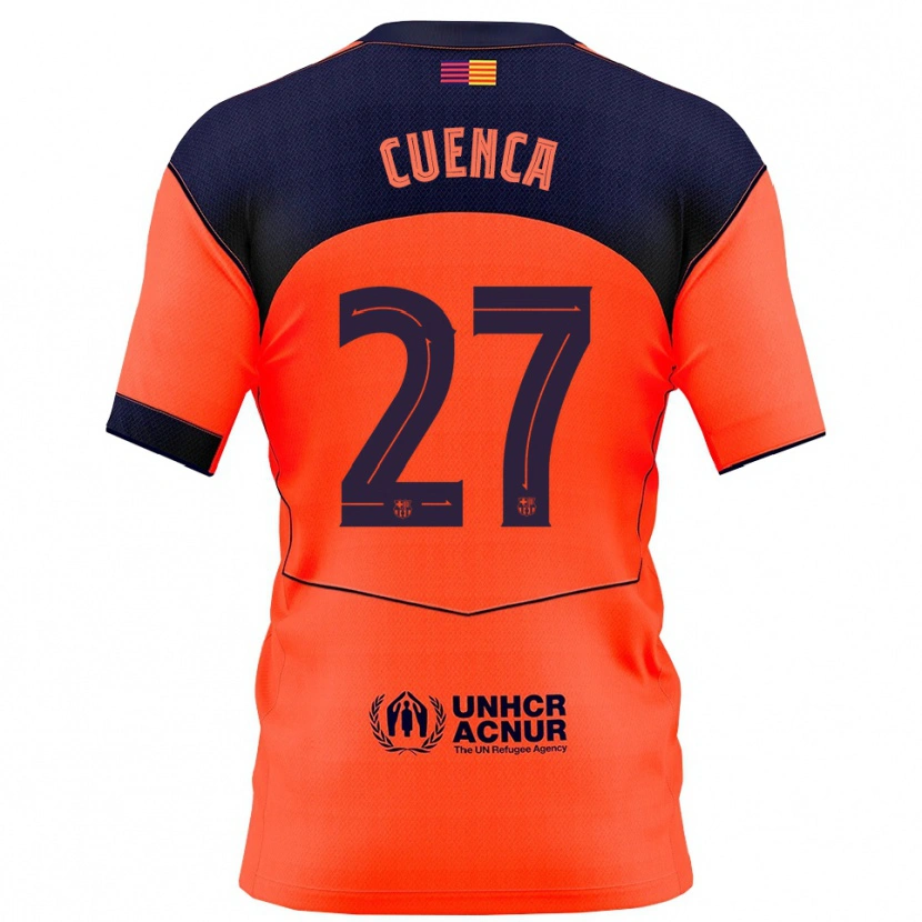 Danxen Kinder Andrés Cuenca #27 Orange Marine Ausweichtrikot Trikot 2025/26 T-Shirt Schweiz