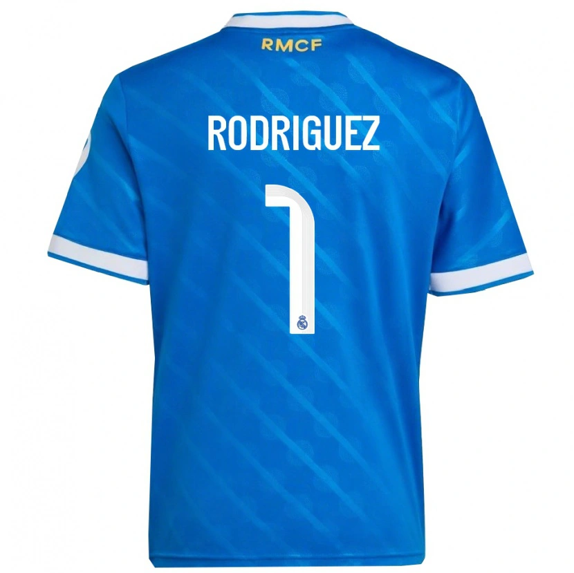 Danxen Kinder Misa Rodriguez #1 Blau Weiß Ausweichtrikot Trikot 2025/26 T-Shirt Schweiz
