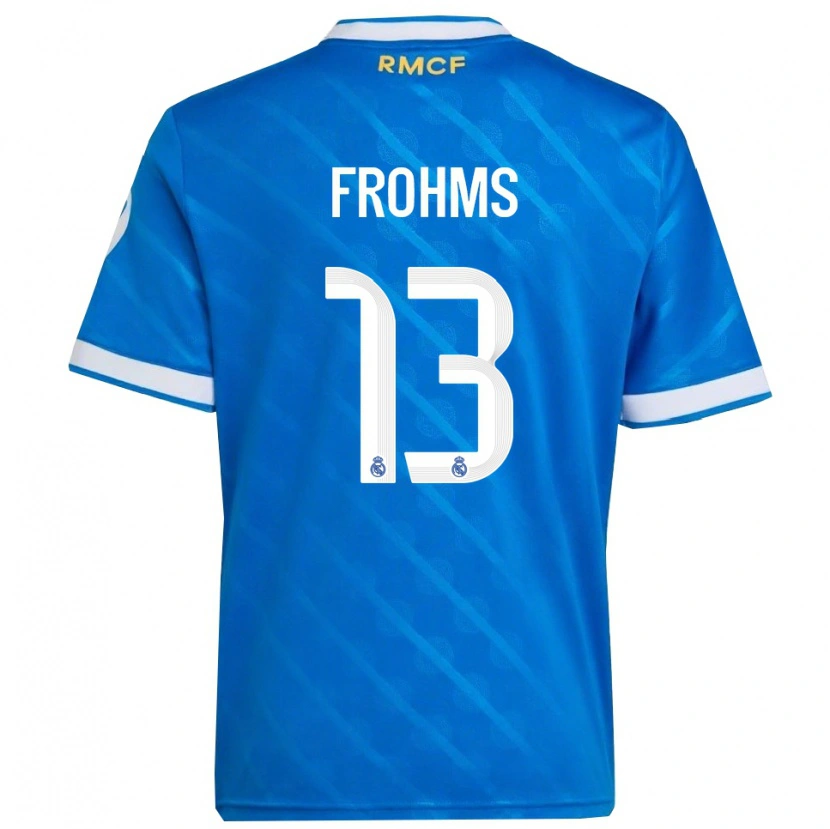 Danxen Kinder Merle Frohms #13 Blau Weiß Ausweichtrikot Trikot 2025/26 T-Shirt Schweiz