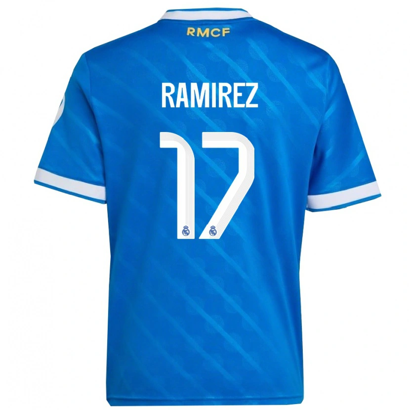 Danxen Kinder Darío Ramírez #17 Blau Weiß Ausweichtrikot Trikot 2025/26 T-Shirt Schweiz