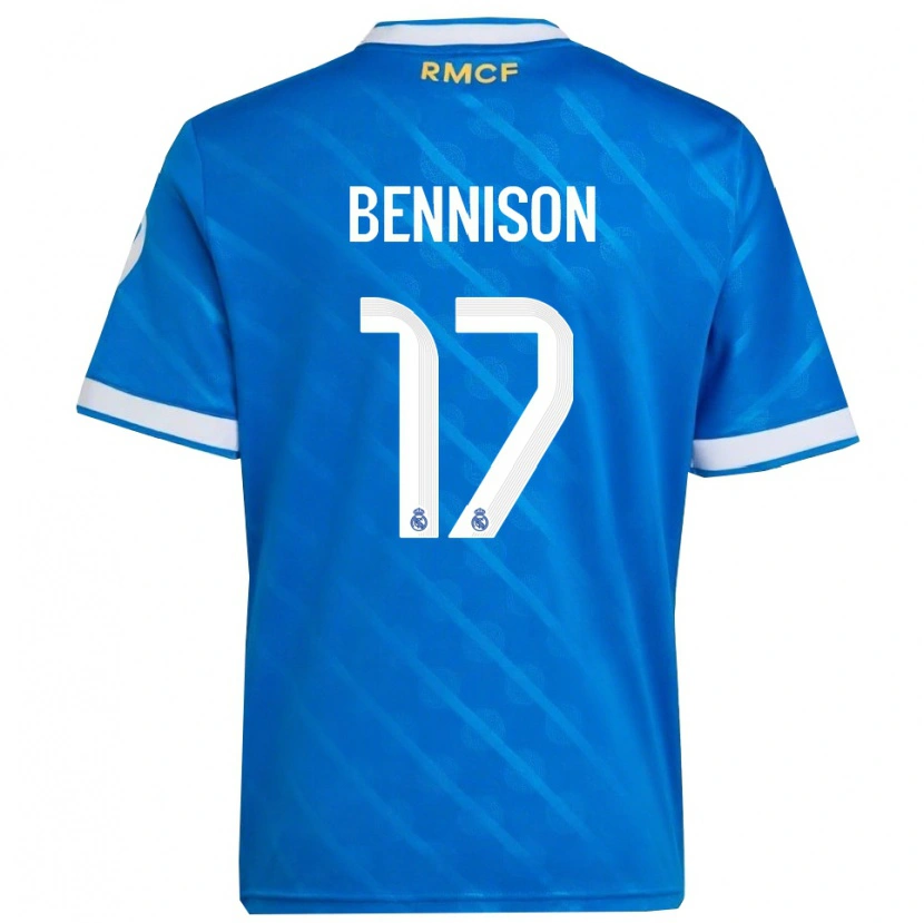 Danxen Kinder Hanna Bennison #17 Blau Weiß Ausweichtrikot Trikot 2025/26 T-Shirt Schweiz