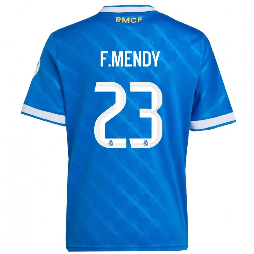Danxen Kinder Ferland Mendy #23 Blau Weiß Ausweichtrikot Trikot 2025/26 T-Shirt Schweiz