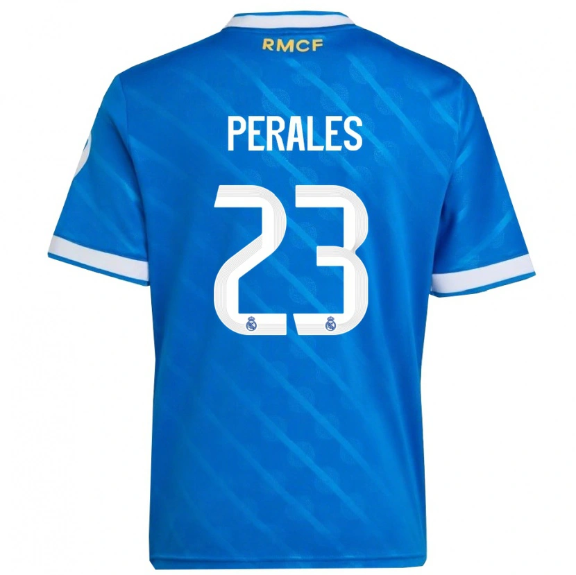 Danxen Kinder Miguel Perales #23 Blau Weiß Ausweichtrikot Trikot 2025/26 T-Shirt Schweiz