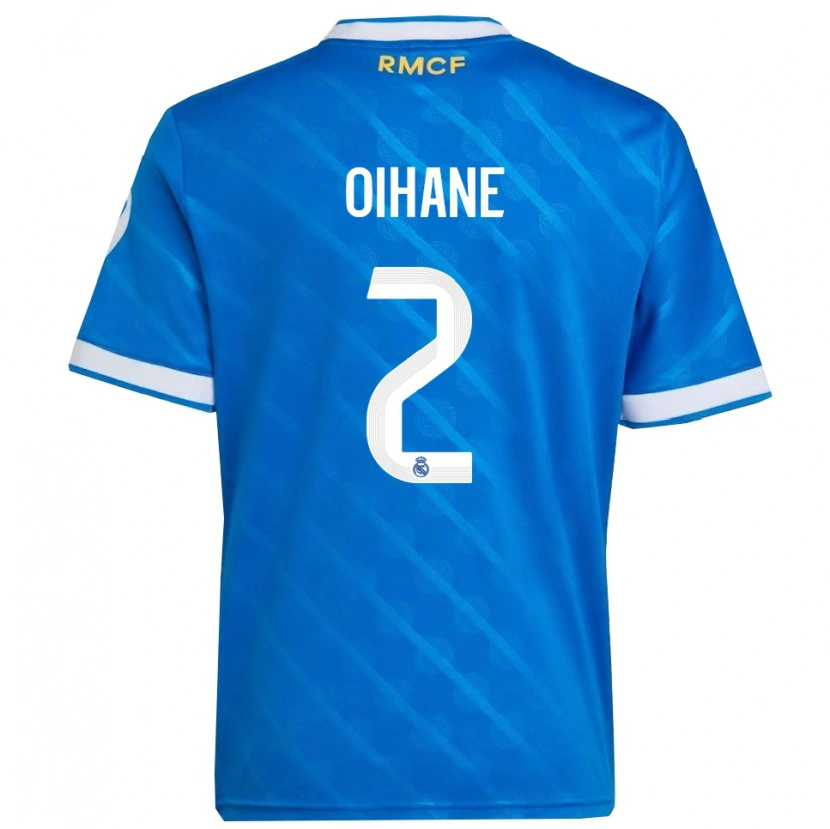 Danxen Kinder Oihane Hernández #2 Blau Weiß Ausweichtrikot Trikot 2025/26 T-Shirt Schweiz