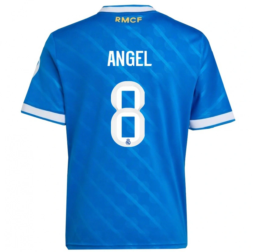 Danxen Kinder Manuel Ángel #8 Blau Weiß Ausweichtrikot Trikot 2025/26 T-Shirt Schweiz